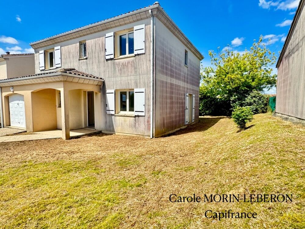 LA RÉOLE, maison 4 chambres, garage et jardin