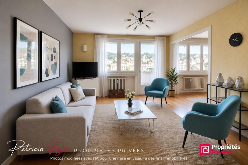 Vente Appartement SAINT-ETIENNE FAURIEL VIVARAIZE appartement T3 de 80 m² GARAGE fermé plus une cave Saint etienne