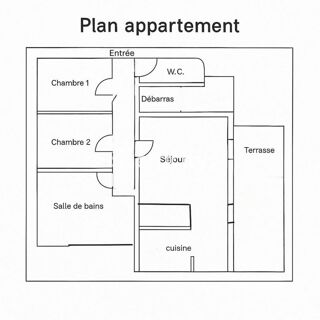  Appartement � vendre 3 pi�ces 67 m�