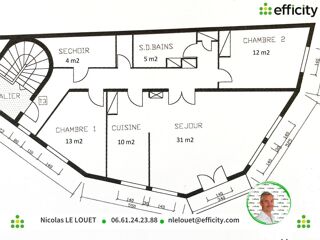  Appartement  vendre 3 pices 92 m