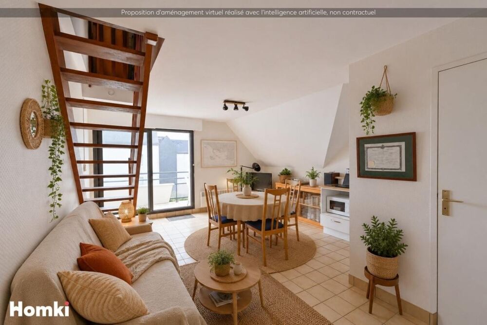 Appartement vue mer, T3 de 50 m2 avec balcon à La Turballe 44420, Rue du Maréchal Juin