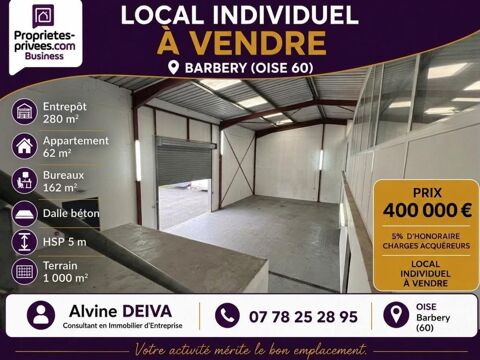   BARBERY - Local d'activité + Appartement 405 m² 