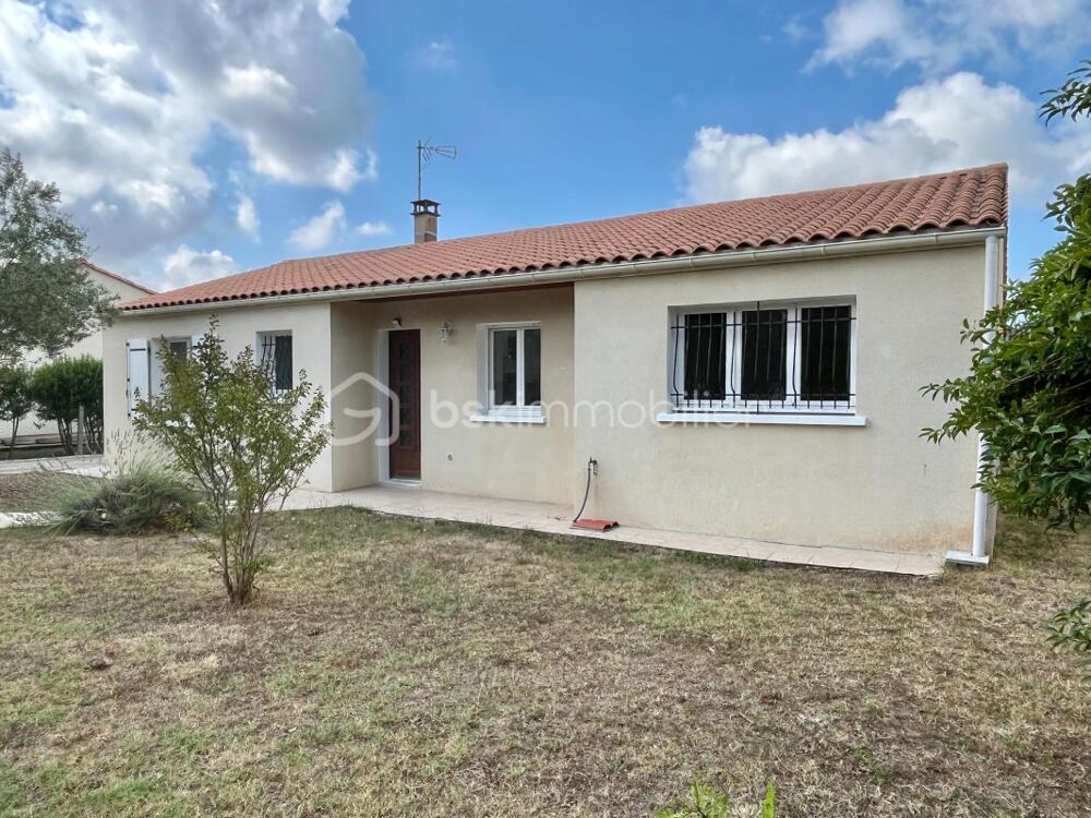 SAUJON - maison plain-pied 91 m2 sur terrain clos 560 m2