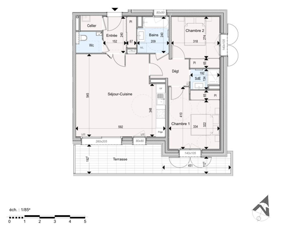 Appartement à vendre 3 pièces - 73,40m² - ABONDANCE (74)