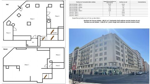 Locaux/Biens immobiliers 187000 69100 Villeurbanne