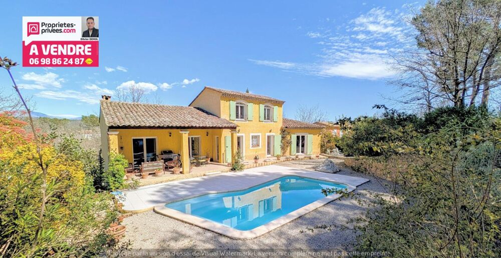 Vente Maison BELLE VILLA RECENTE de 215 m² Hab; 160 m² + 2 PIECES 50 m². CALME ET RESIDENTIEL Fayence