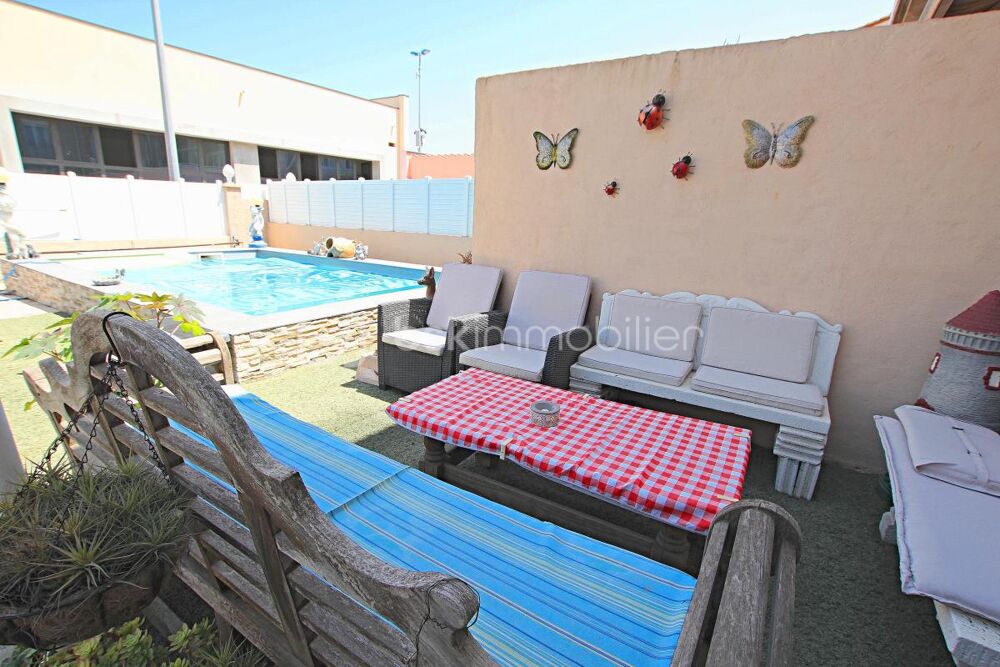 Vente Maison MAISON DE TYPE 5 AVEC DOUBLE GARAGE ET PISCINE + APPARTEMENT TYPE 2/3 INDÉPENDANT (revenu locatif) Villelongue de la salanque