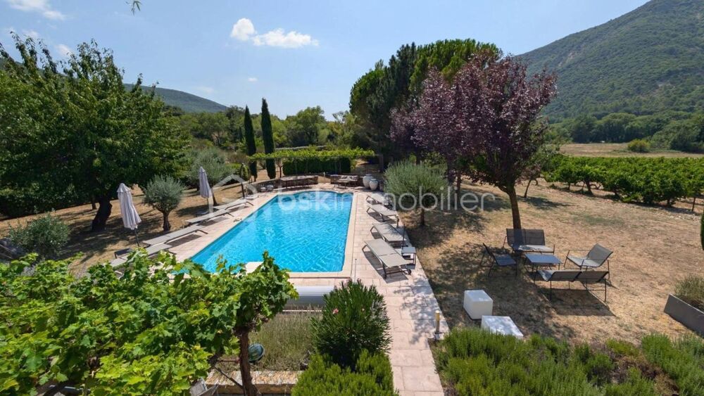 Vente Maison MAS XVIII? EN PIERRE • 340 M² • 8 CHAMBRES • PISCINE CHAUFFÉE • DRÔME PROVENÇALE Dieulefit