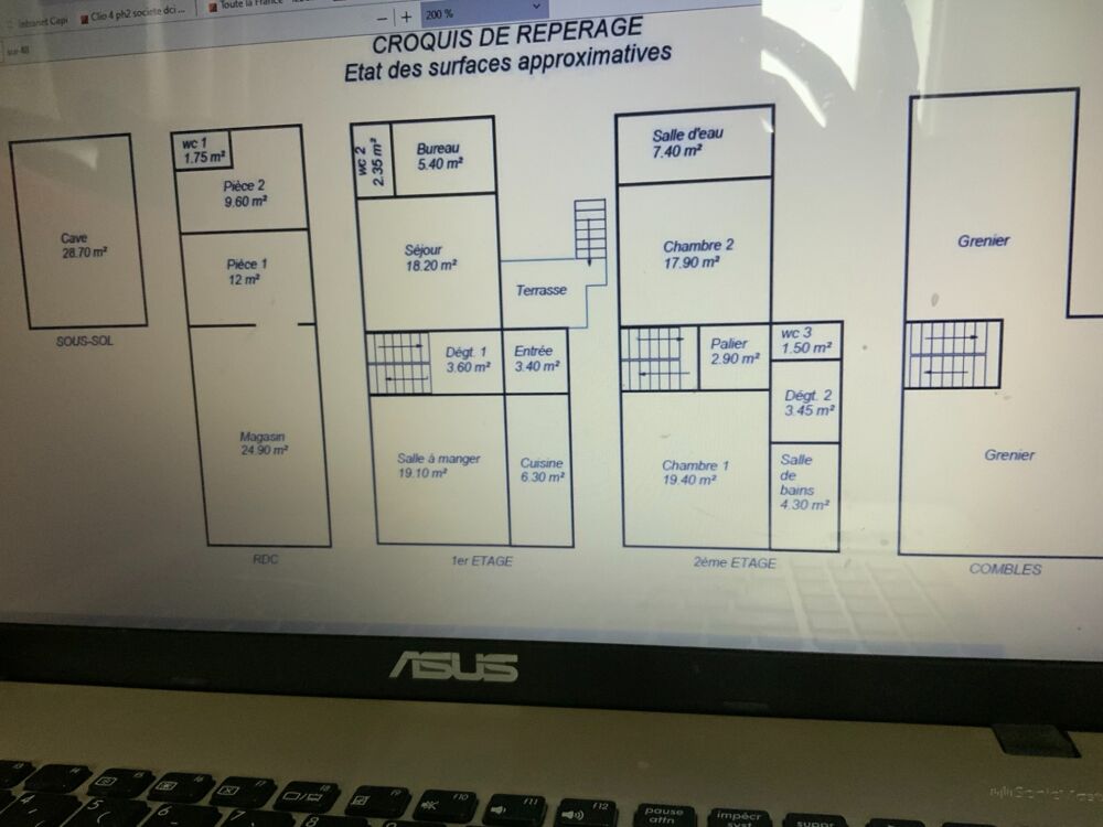 Maison à vendre 5 pièces DESCARTES (37) avec la possibilité d avoir deux logements