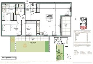  Appartement � vendre 3 pi�ces 90 m�