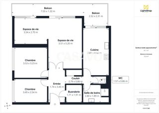  Appartement à vendre 4 pièces 79 m²