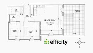  Appartement � vendre 3 pi�ces 67 m�