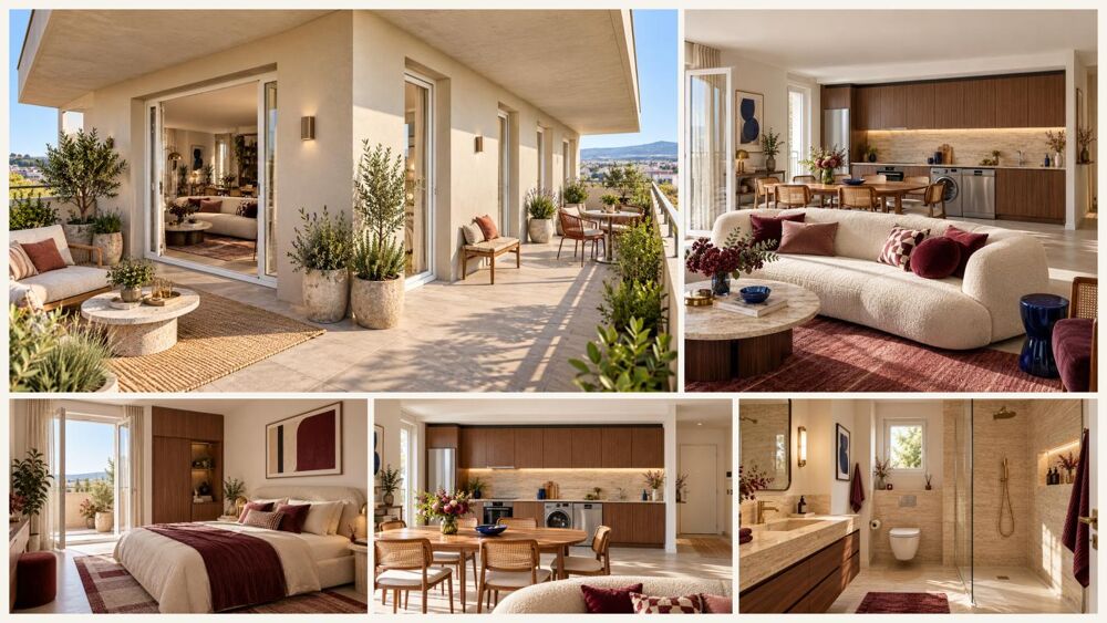 Vente Appartement ** LORMONT – T4 DE 85 M² AVEC BALCON DE 40,20 M² + PARKING ** Lormont