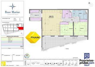  Appartement � vendre 3 pi�ces 71 m�