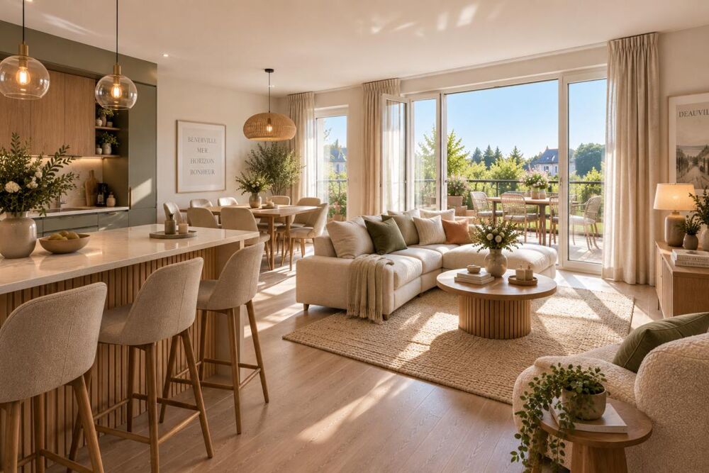 Vente Appartement Superbe T4 lumineux avec balcons à proximité de Deauville Benerville sur mer