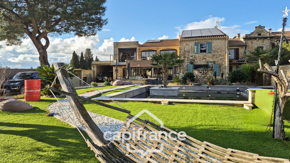 Propriete à vendre 12 pièces ROQUEMAURE 310m²-piscine-spa-sans vis-à-vis- terrain 1225m²