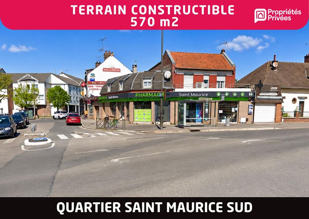 Vente Terrain Terrain constructible 570 m2 - Quartier Saint-Maurice - Amiens Amiens