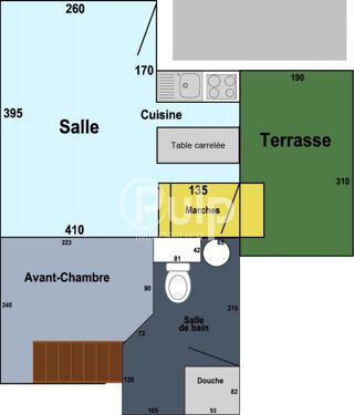  Appartement  vendre 1 pice 22 m