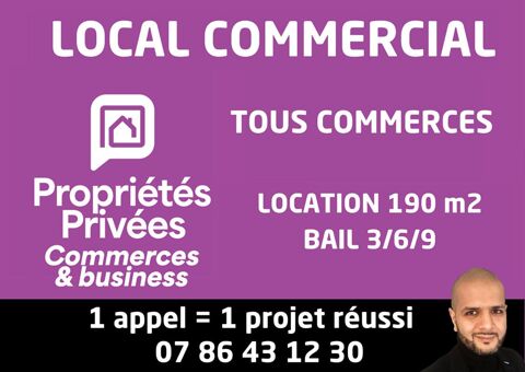 Local commercial 190 m2 - Tous commerces - centre ville - Berck 2000 62600 Berck