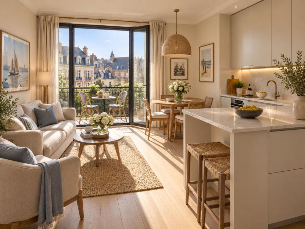 DEAUVILLE COEUR DE VILLE  T2 DE 43 M² AVEC BALCON