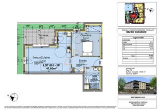  Appartement � vendre 2 pi�ces 47 m�