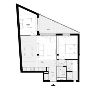 Appartement à vendre 3 pièces 60 m²