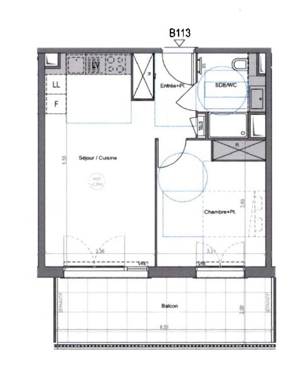 Location Appartement T2 NEUF avec balcon et parking à COGOLIN Cogolin