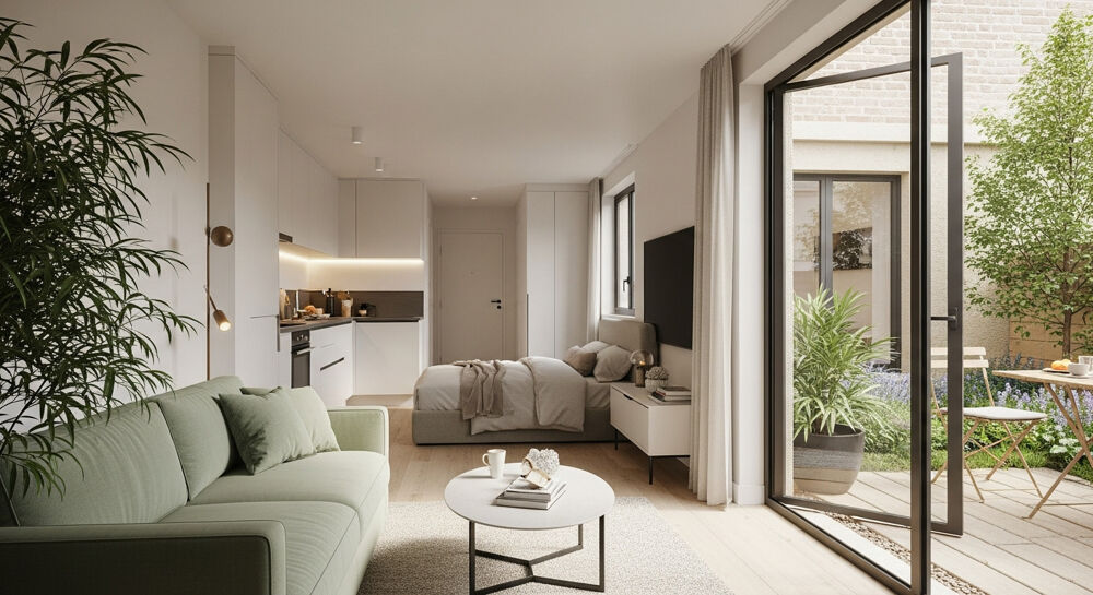 STUDIO de 27m² + UN JARDIN + PARKING - MORDELLES