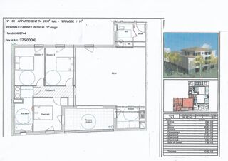  Appartement � vendre 4 pi�ces 97 m�