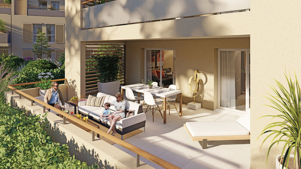 UZES (30) Bel appartement T3 de 66 m² avec 2 balcons et garage en sous-sol