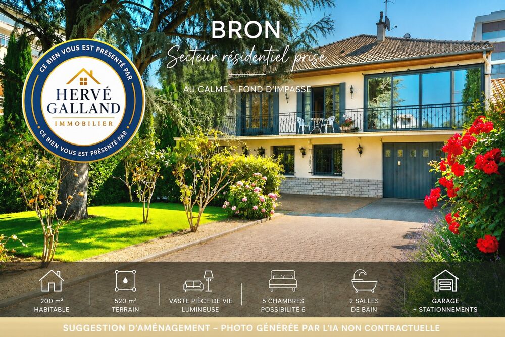 Vente Maison Maison à vendre 7 pièces BRON (69) Bron