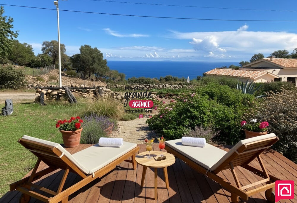 Maison en pierre T4 avec piscine VUE MER - Sari Solenzara 20145 - CORSE DU SUD - FRANCE
