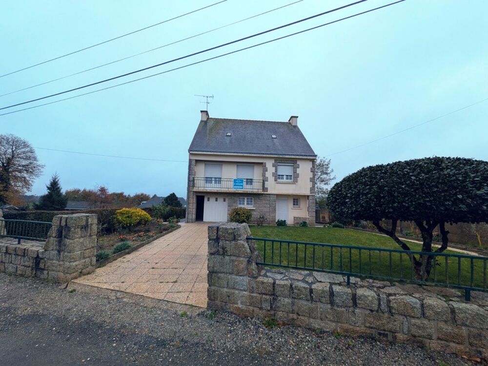 SÉGLIEN JOLIE MAISON EN REZ DE CHAUSSEE SURELEVE AVEC VIE DE PLAIN PIED DE 95 M² ENVIRON 4 PIÈCES PARCELLE DE 800M² ENVIRON