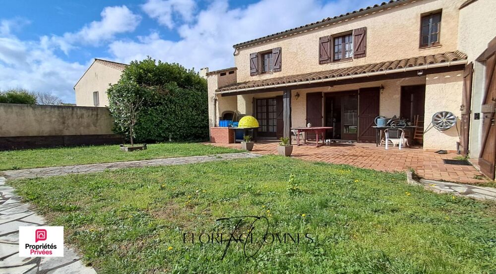 TREBES - Maison familiale - 5 chambres -196 m² avec piscine, grand garage et terrain arboré