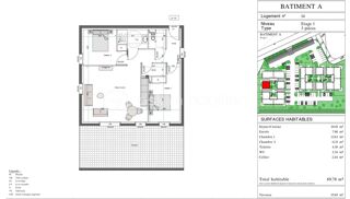  Appartement  vendre 3 pices 69 m