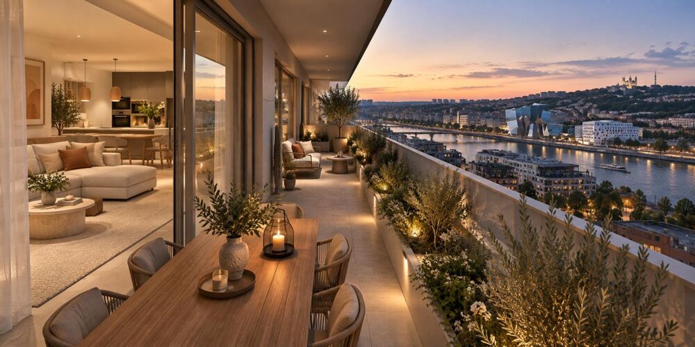 T3 LYON 2 ARRONDISSEMENT 63m² - TERRASSE - GRAND SÉJOUR/CUISINE - BUANDERIE
