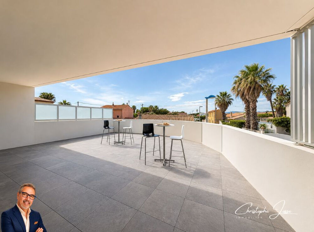 Appartement 3 pièces climatisé avec grande terrasse et garage