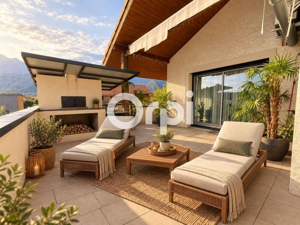 TENCIN  DUPLEX DE 158 M² AVEC TERRASSE, JARDIN PRIVATIF, GARAGE à VELO/MOTO ET PARKING