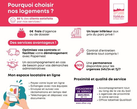   74720006 - Appartement - F3 - Soultzmatt (68570) Appartement - 3 pi�ce(s) - 64 m�