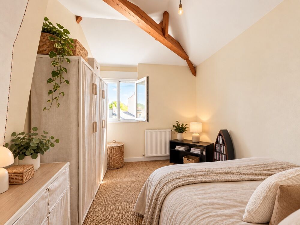 Vente Maison ANGERS – PLACE NEY – CHARMANTE MAISON DE VILLE AVEC 2 CHAMBRES, GARAGE ET GRANDE CAVE Angers