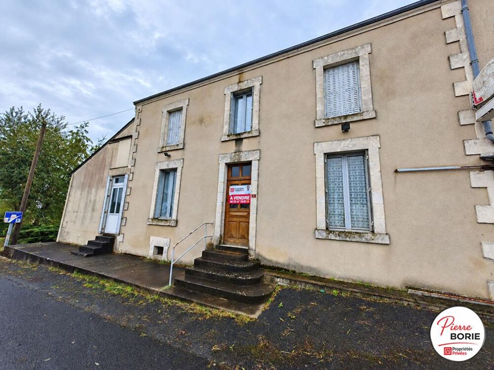 Exclusivité : CORLAY (Montipouret - 36), Grande bâtisse à rénover, jardin et garage