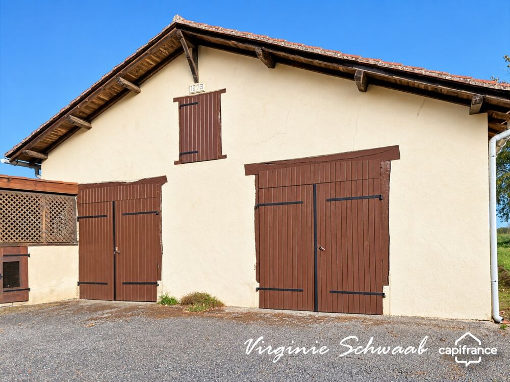 MIMBASTE (40), FERME LANDAISE DE PLAIN-PIED - 4 CHAMBRES - DÉPENDANCES - TERRAIN 4 500 M²