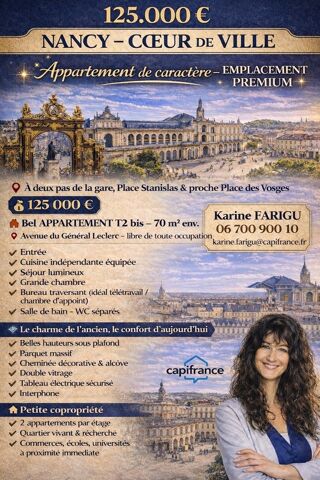  Appartement � vendre 3 pi�ces 70 m�