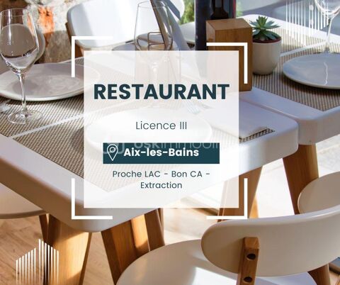   À vendre – Restaurant avec terrasse à Aix-les-Bains, à deux pas du lac du Bourget 
