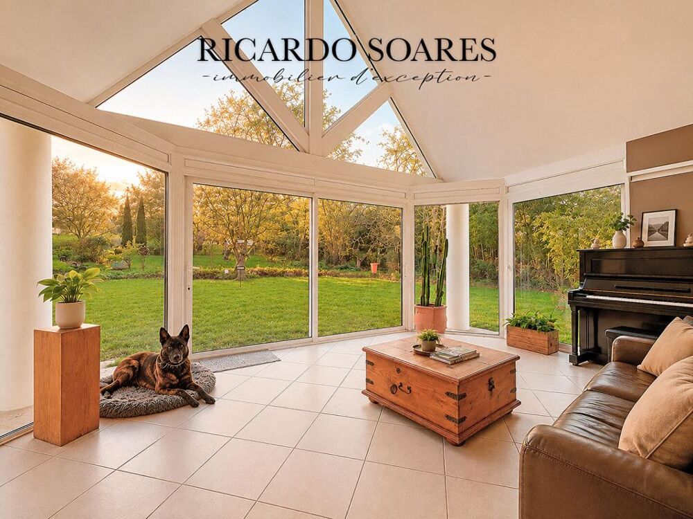60940 ANGICOURT - MAISON D'ARCHITECTE 180 m² / GRAND SÉJOUR / 5 CHAMBRES / SOUS-SOL TOTAL / TERRAIN ARBORÉ 15 000 m²