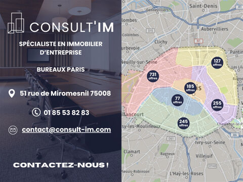 Plateau de bureaux enti&egrave;rement am&eacute;nageable et lumineux - Immeuble de bureaux aux Portes de Paris 8148 93100 Montreuil