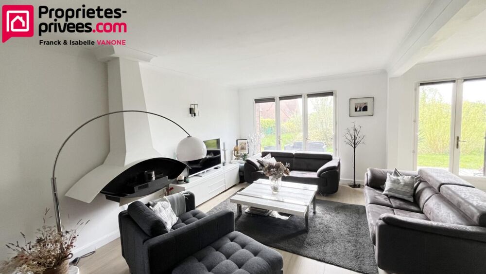 Vente Maison Individuelle lumineuse et familiale - 150 m² (190m² utiles) - 5 chambres - jardin SO - double garage - LOMPRET Lompret
