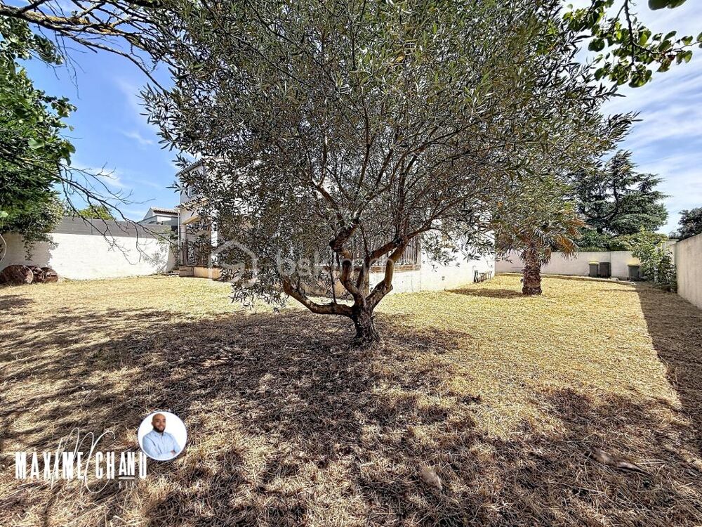 Maison de plain-pied  93 m²  Jardin de 560 m² piscinable  Cournonsec