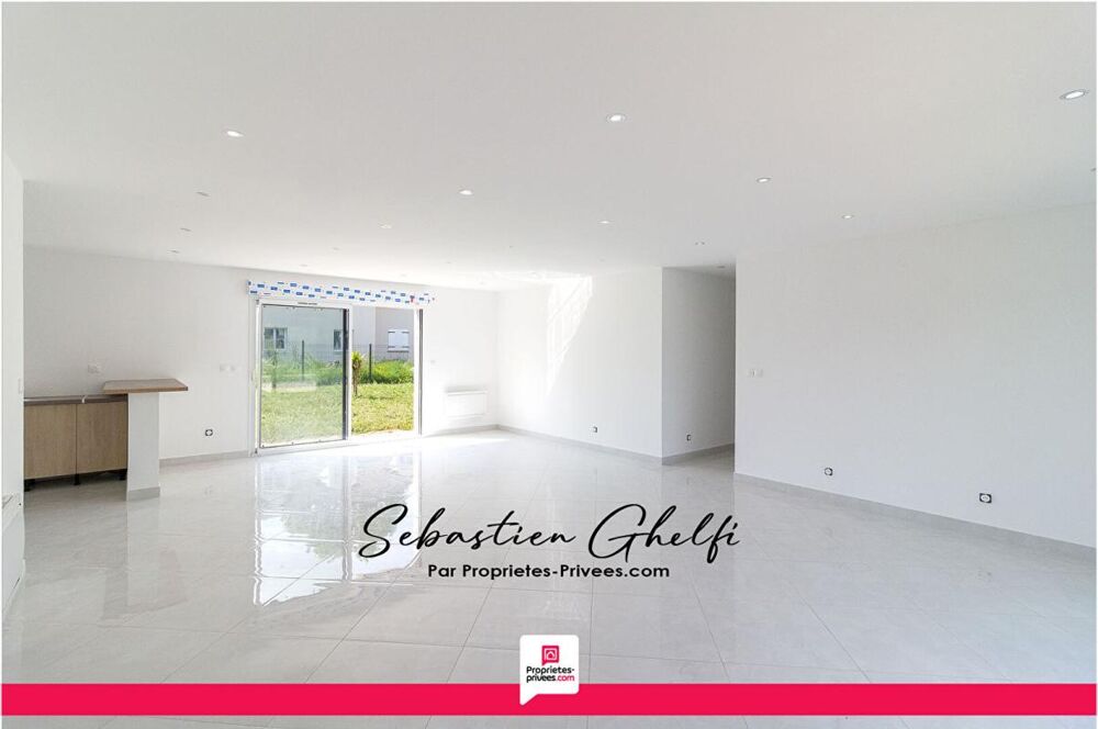 maison de plain-pied avec 3 chambres-cellier-garage-jardin