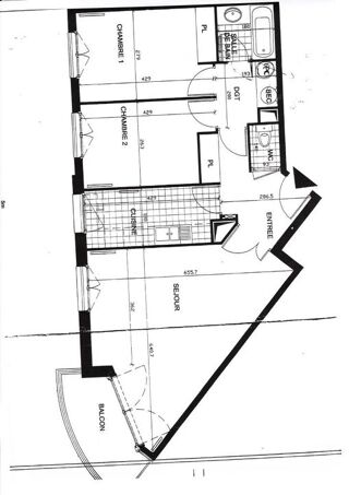  Appartement � louer 3 pi�ces 71 m�